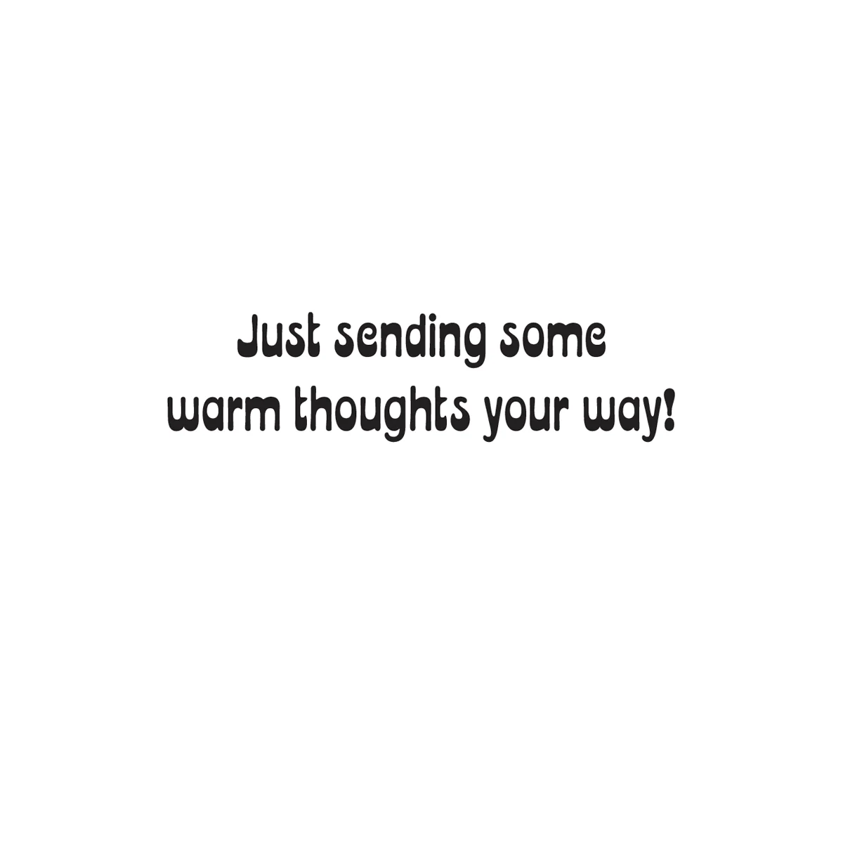 'Sending Warm Thoughts' Greeting Card - Image 2