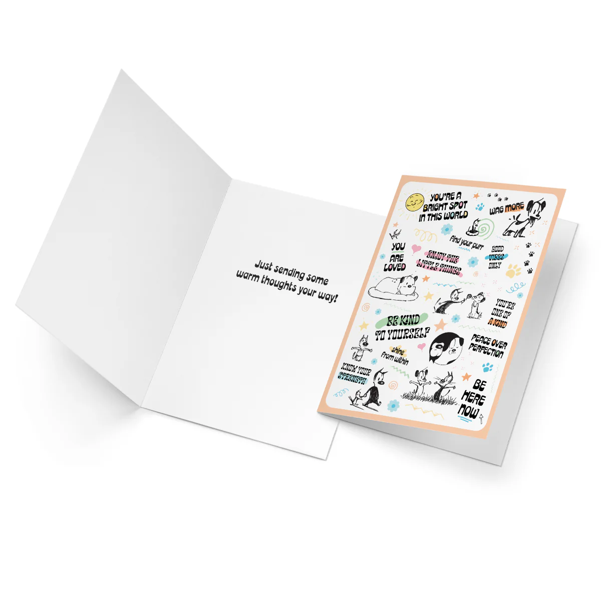 'Sending Warm Thoughts' Greeting Card - Image 3